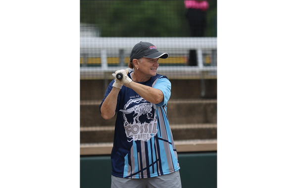 Debra Jean at bat
