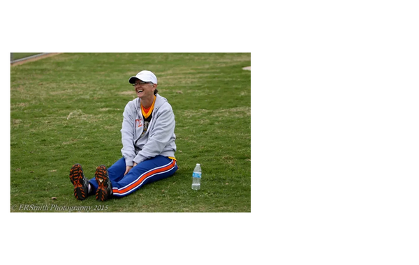 Debra Jean sitting on the ground