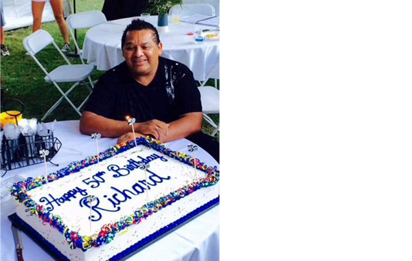 Jimenez with birthday cake