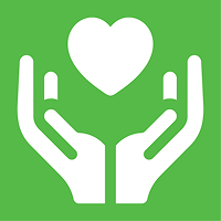 Open hands with heart