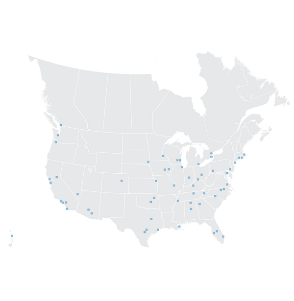 Member Citied Map with PIns