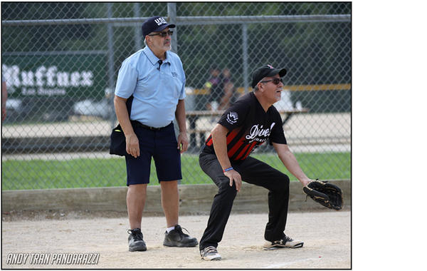 Catcher and umpire